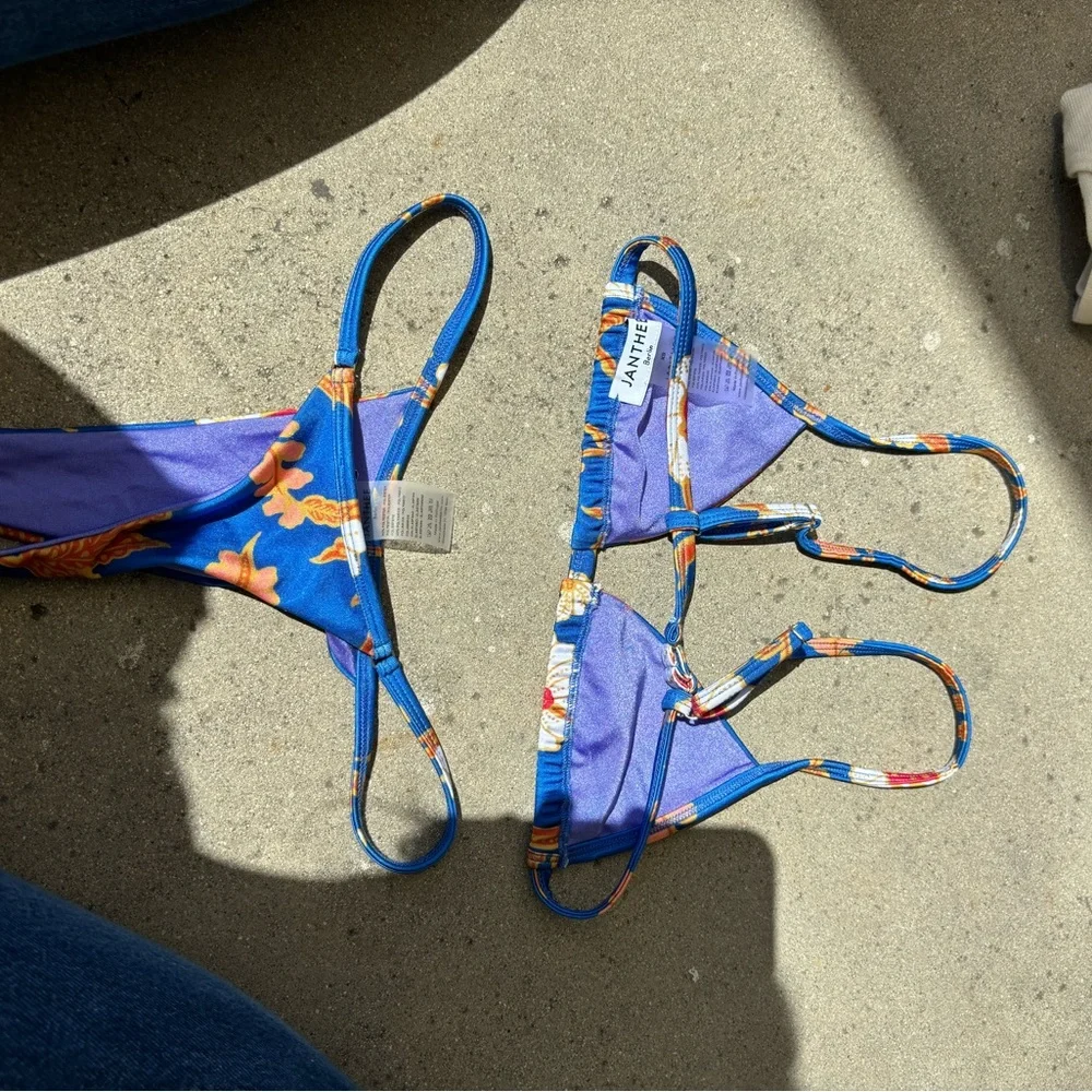 JANTHEE BLUE BIKINI SET - Picture 3 of 3